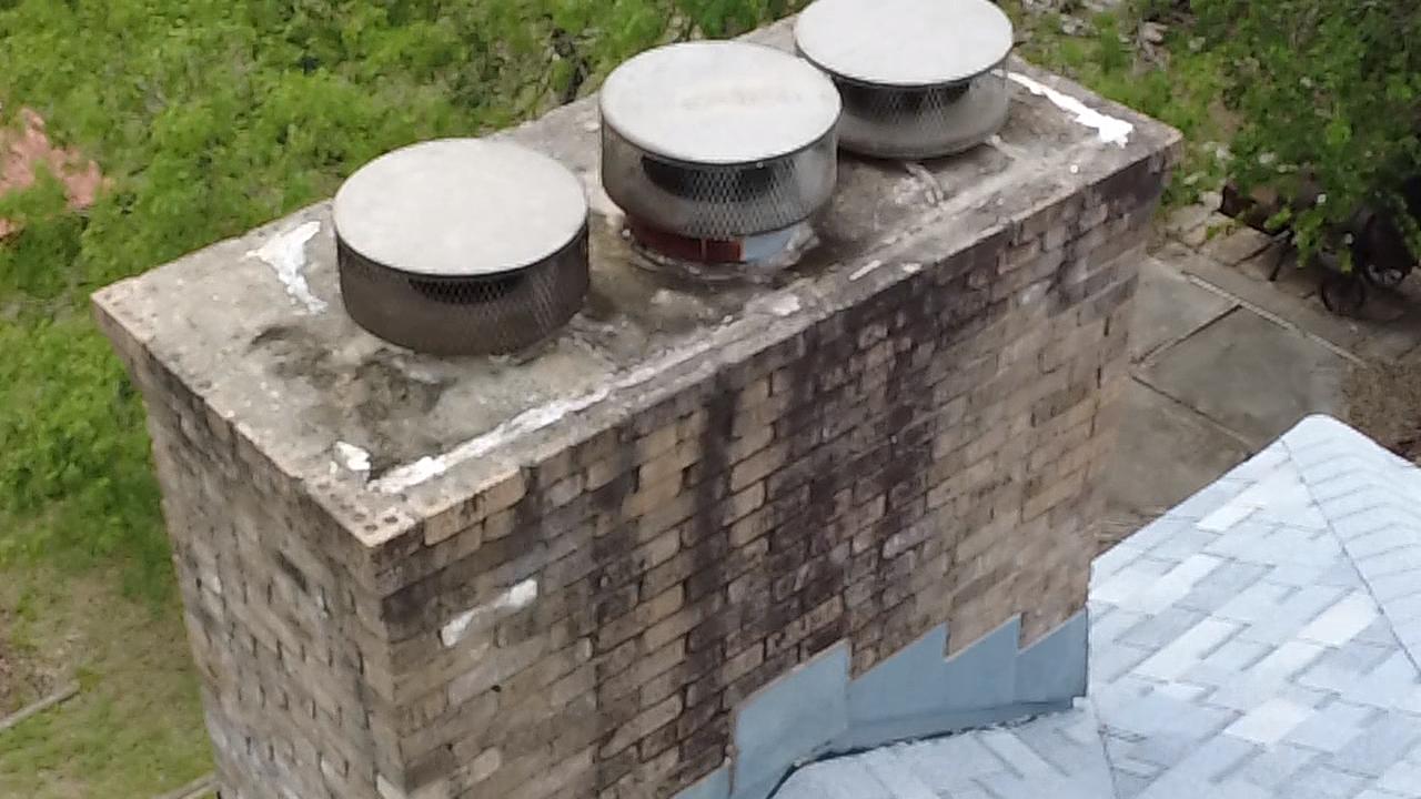 Triple-Flue Cap & Crown Service — chimney work in San Antonio, Texas