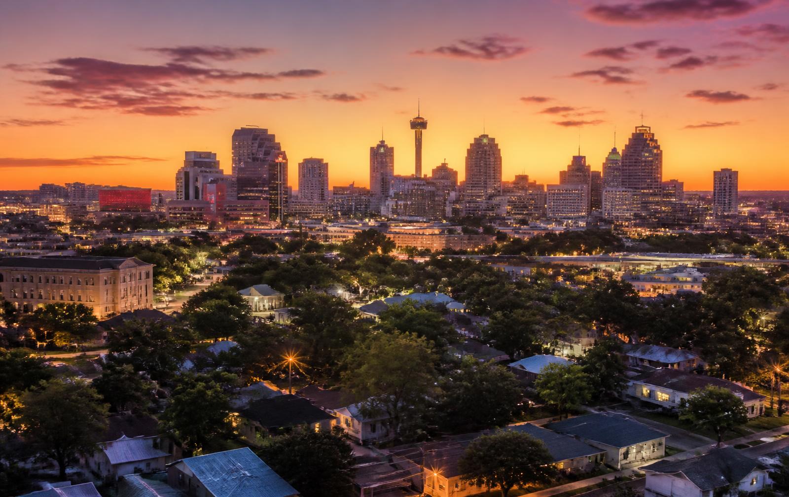 San Antonio, Texas skyline near homes served by Chimney Operations